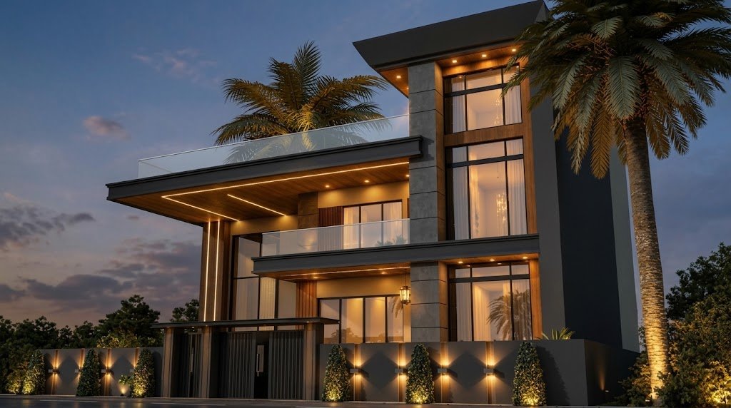 Modern exterior design by SKM Design Hub